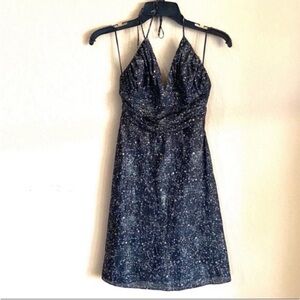 Express silk halter dress